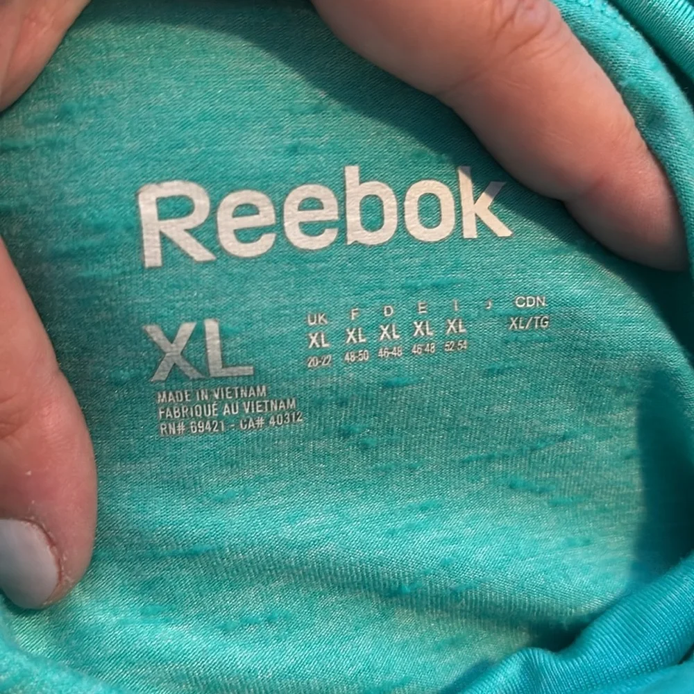 Teal Reebox top, XL. - Picture 4 of 4